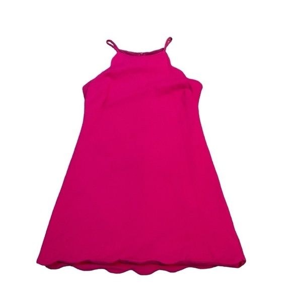 Aqua Mini Cocktail Scalloped Dress Size XS Pink - Picture 1 of 8